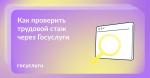👋Как проверить трудовой стаж через Госуслуги👋